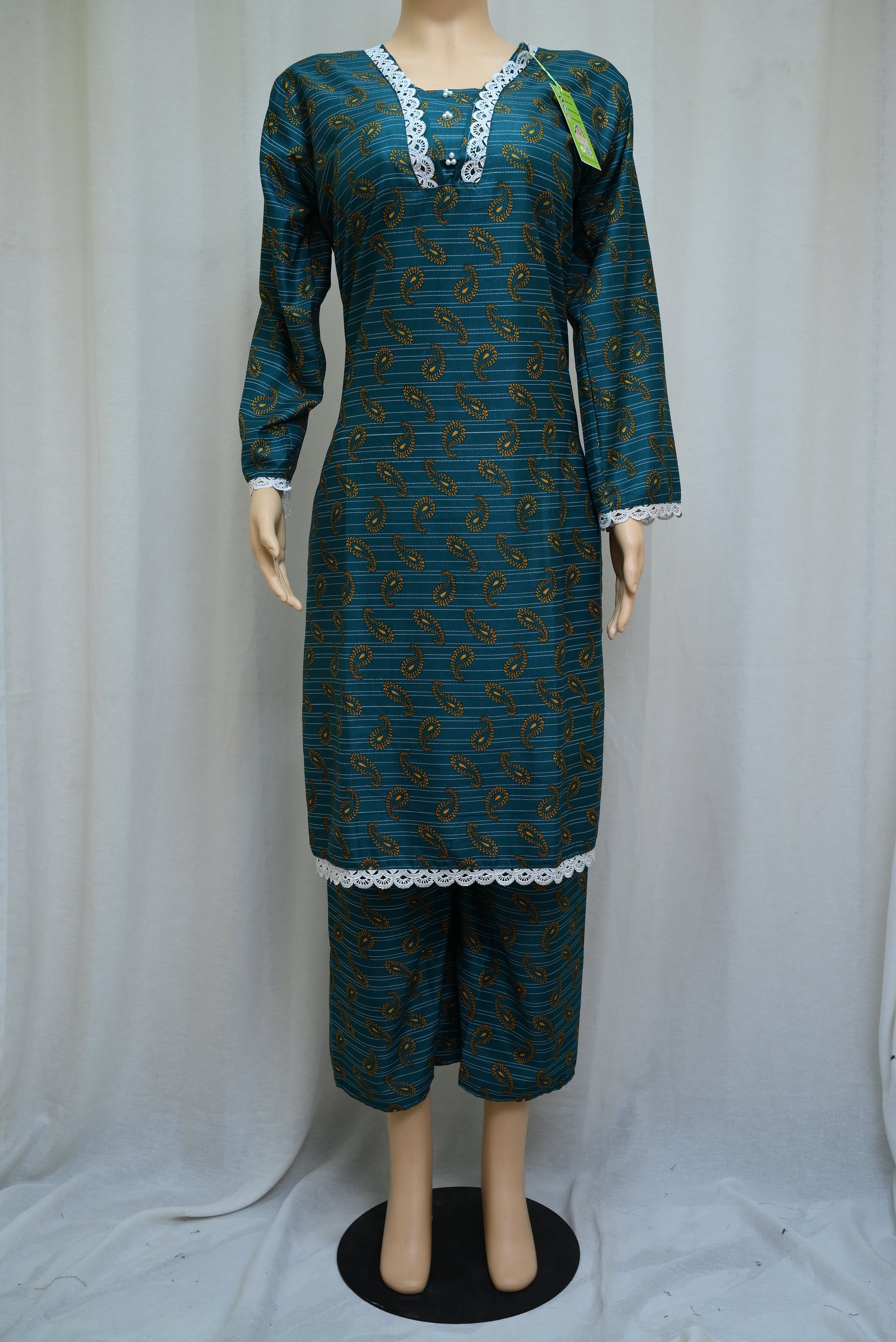 1030-Printed Lawn 2-Piece Set – Round Neck Shirt & Printed Trouser