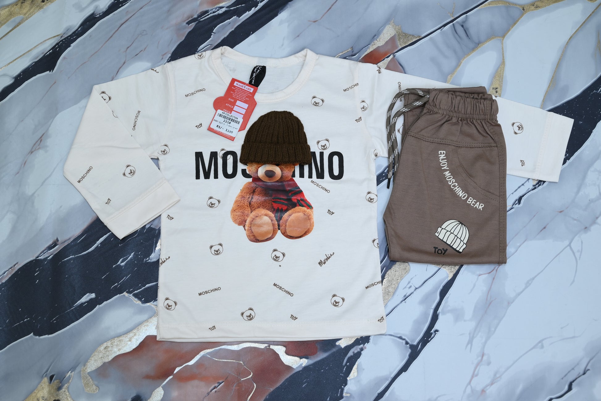 2210-Comfortable Terry Baba Suit with Shoulder Bag