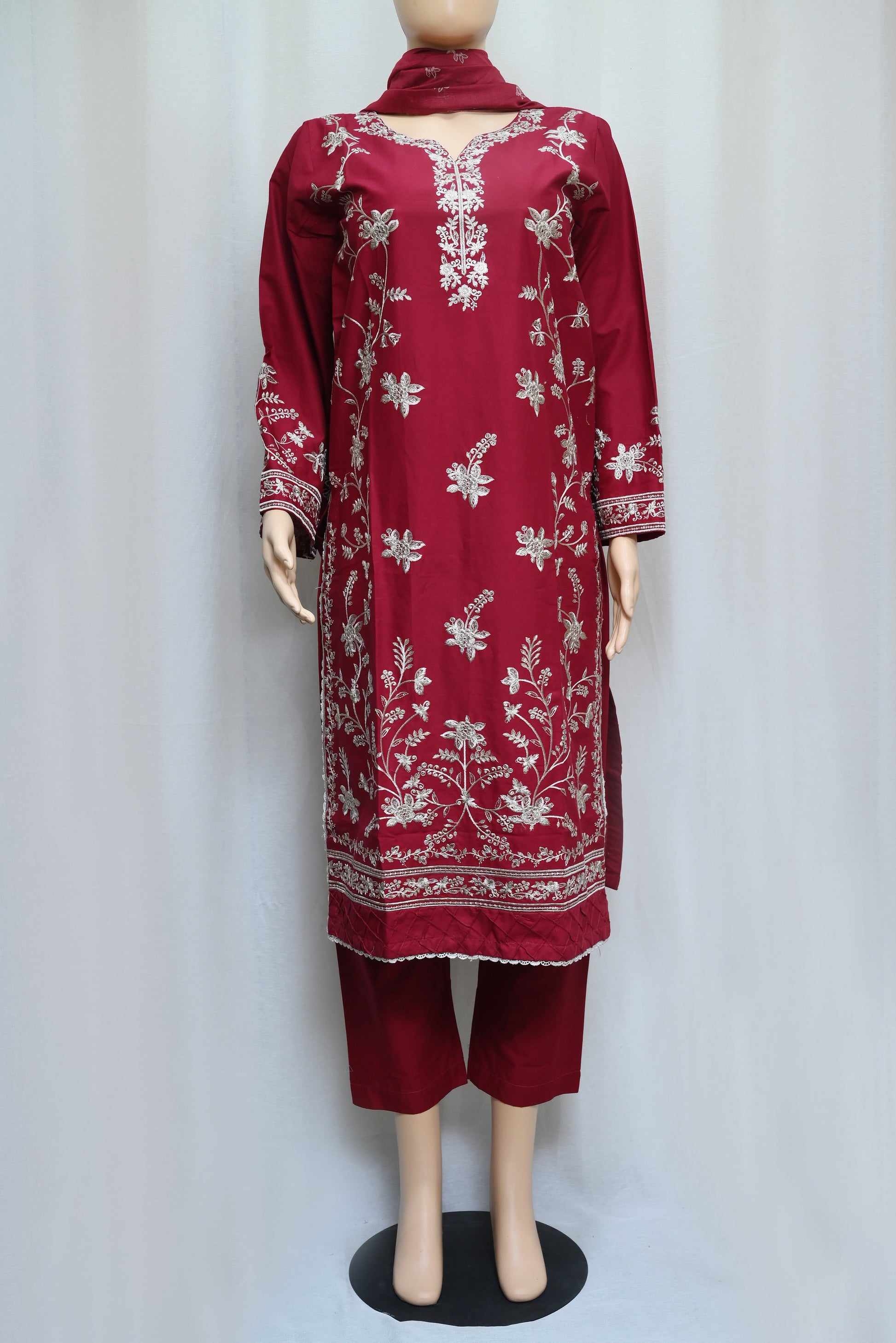 5055-Cotton 3 Pic Suit – Stylish & Comfortable Summer Outfit for Women | Premium Fabric