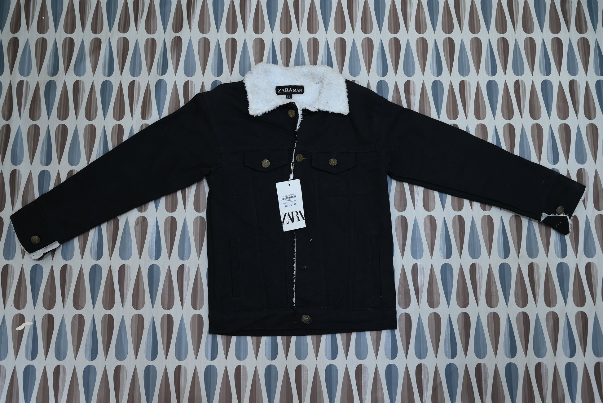 4552-Warm Denim Jeans Jacket with Fleece