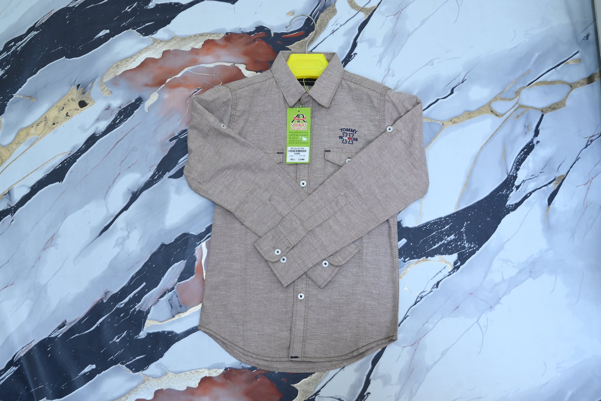 3105-Baby Cotton Shirt with Collar Neck – Cozy Winter Wear