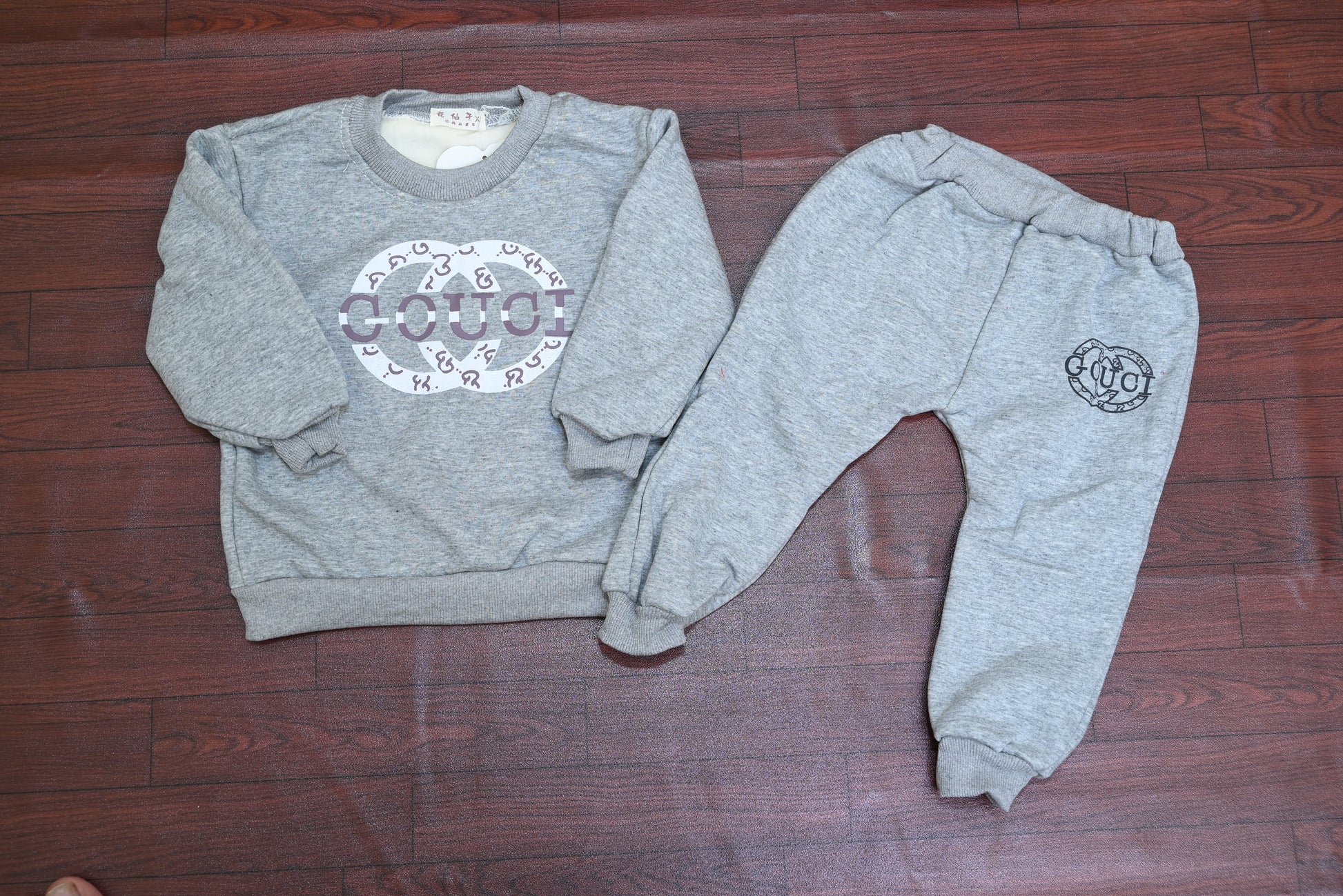 4815-Baba Printed Round Neck Shirt & Trouser (1/2)