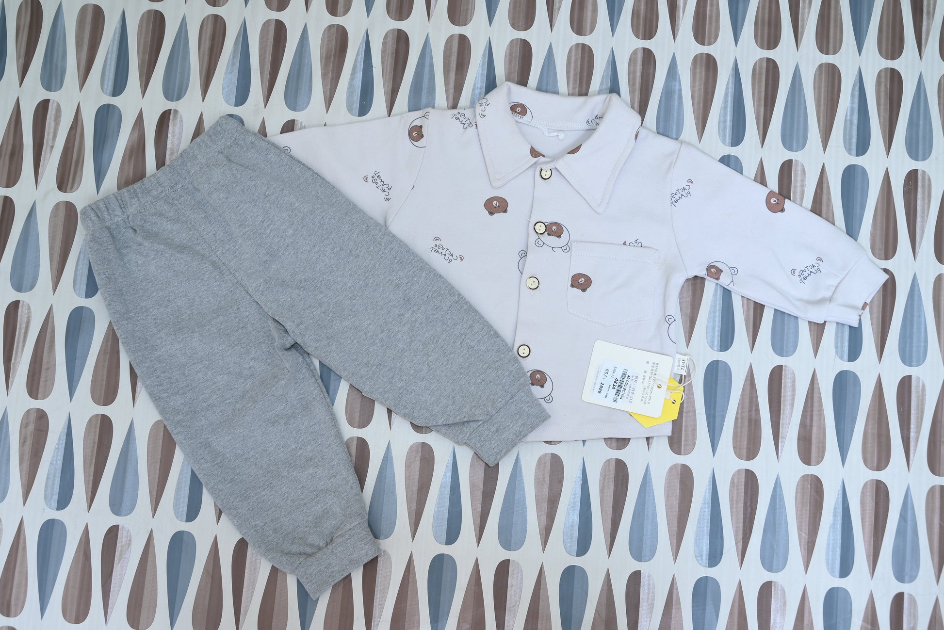 4834-Soft Terry Baba Winter Set – Round Neck Top & Pants (1/2)