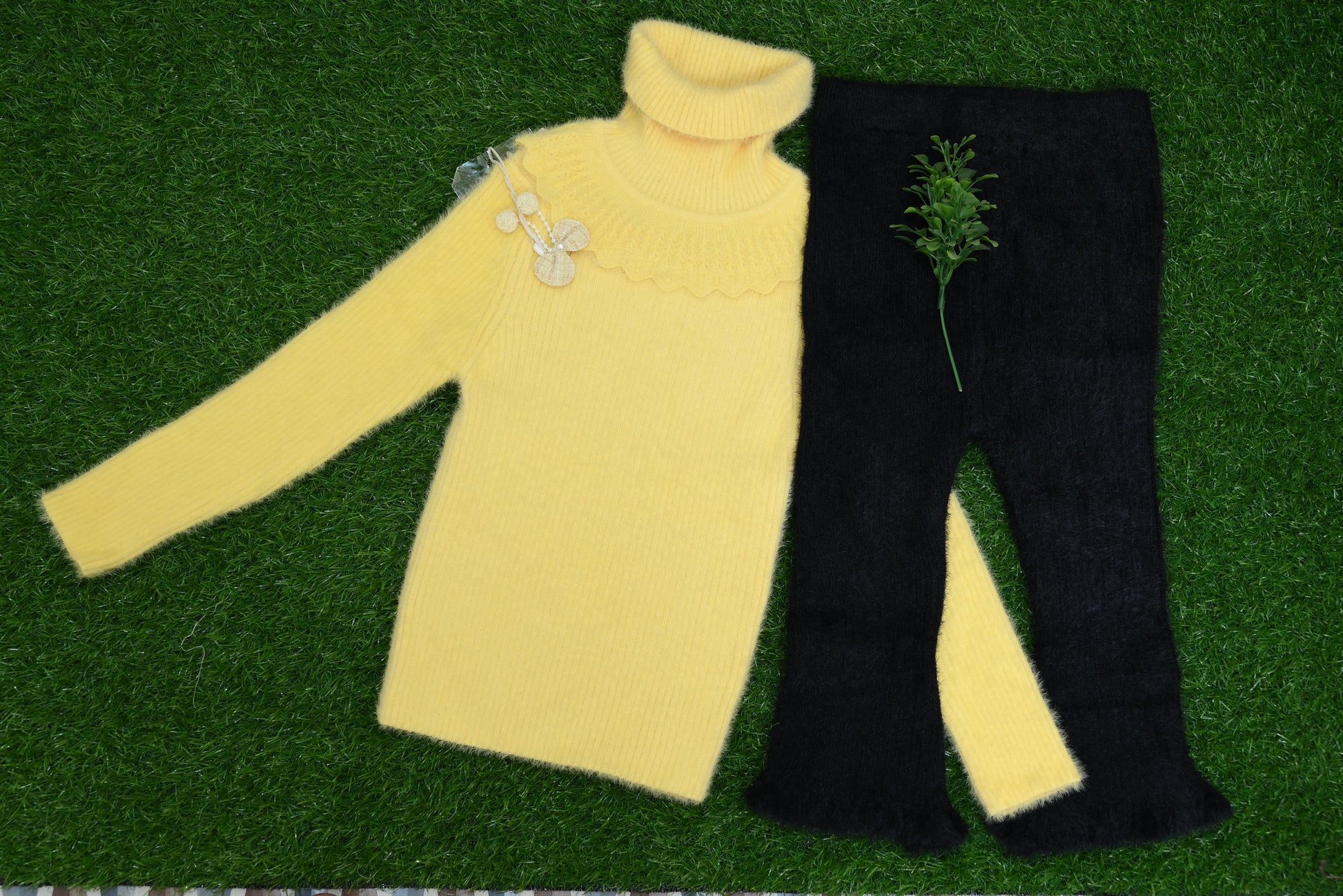 4208-High Neck Imported Wool Shirt & Trouser (S,M, L)