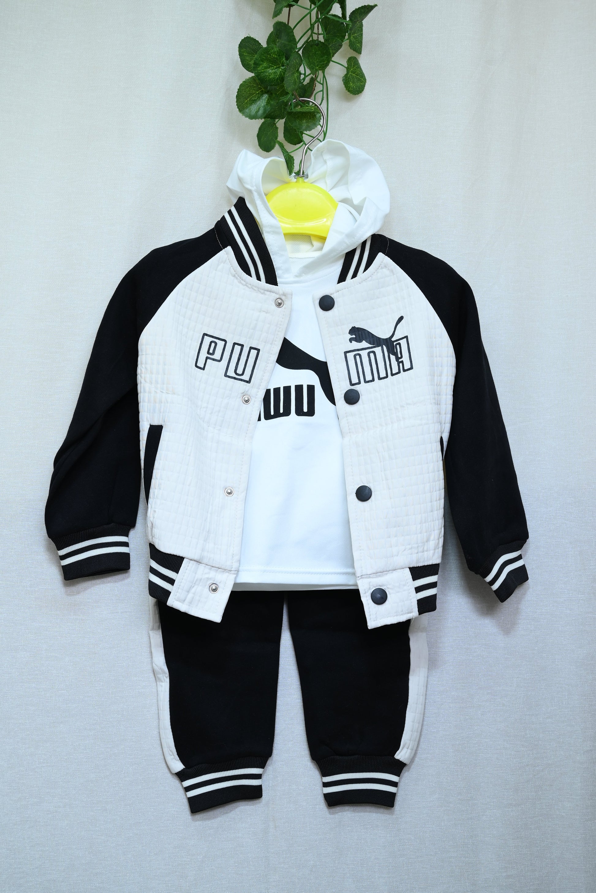 4722-3-Piece Imported Winter Outfit – Printed Hoodie Neck Shirt | Western Style for Women