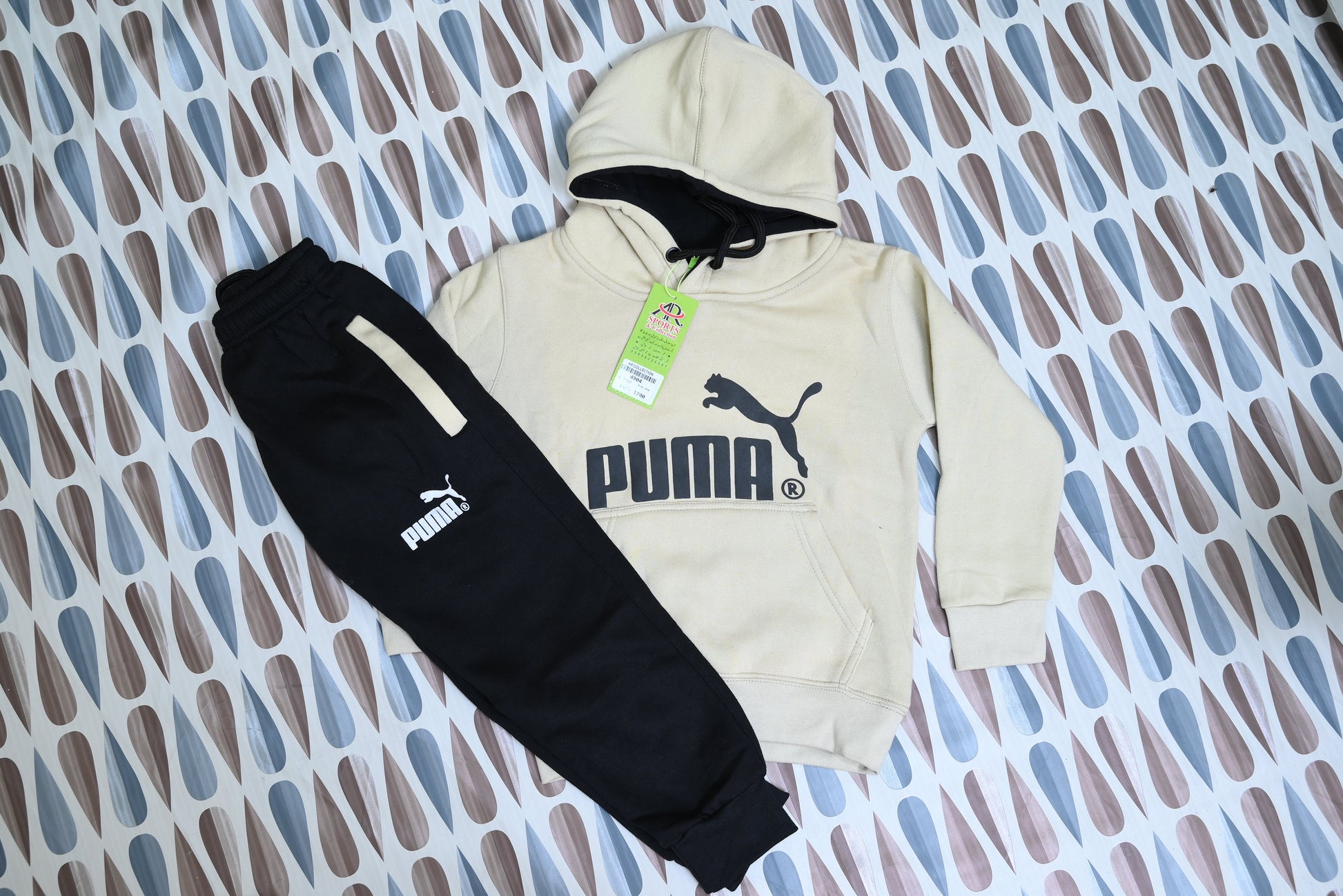 4904-Baba Fleece Hoodie Shirt & Trouser Set – Front Print | Cozy Winter Wear