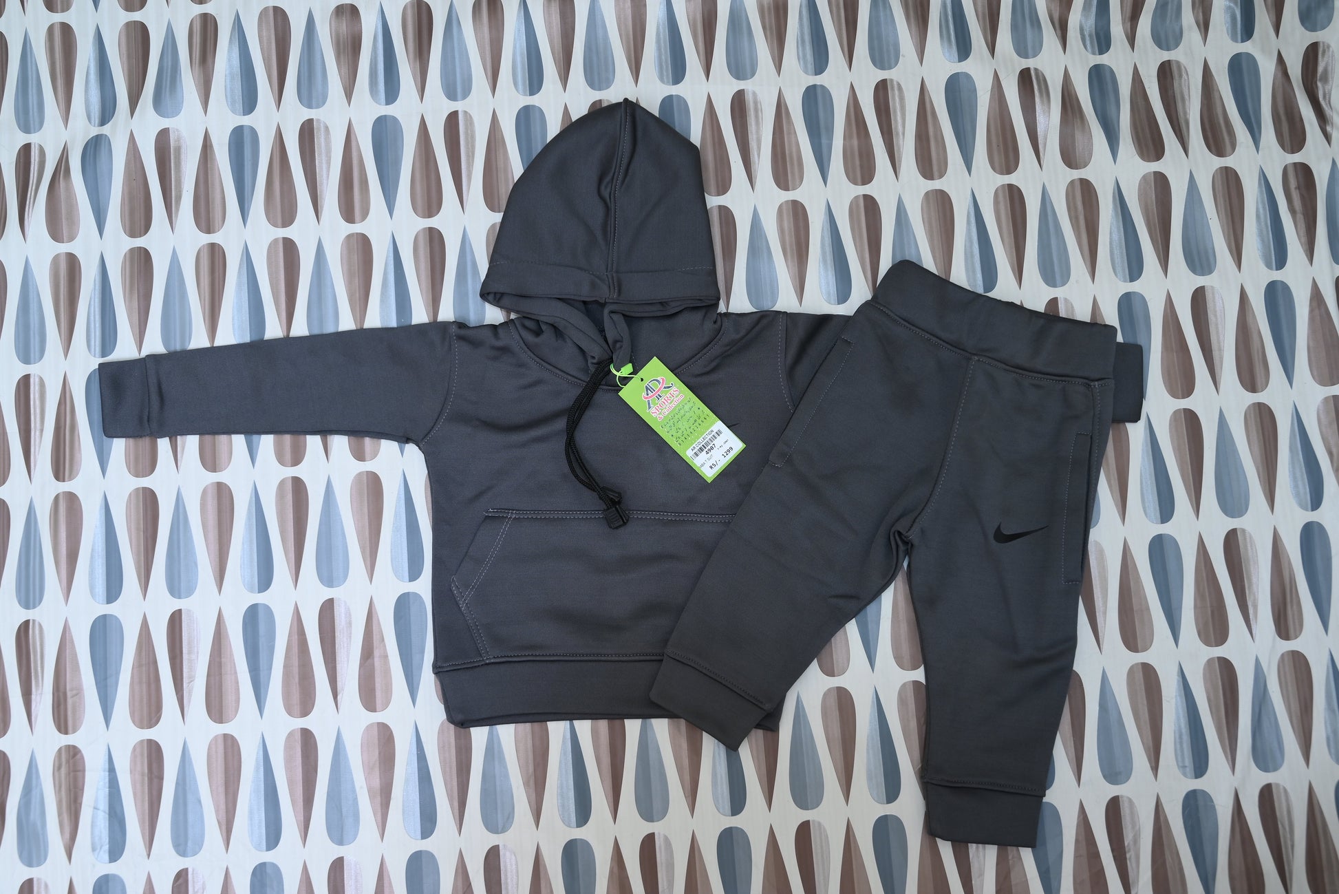 4907-Baba Micro Fleece Hoodie Shirt & Trouser Set – Cozy Western Winter Wear