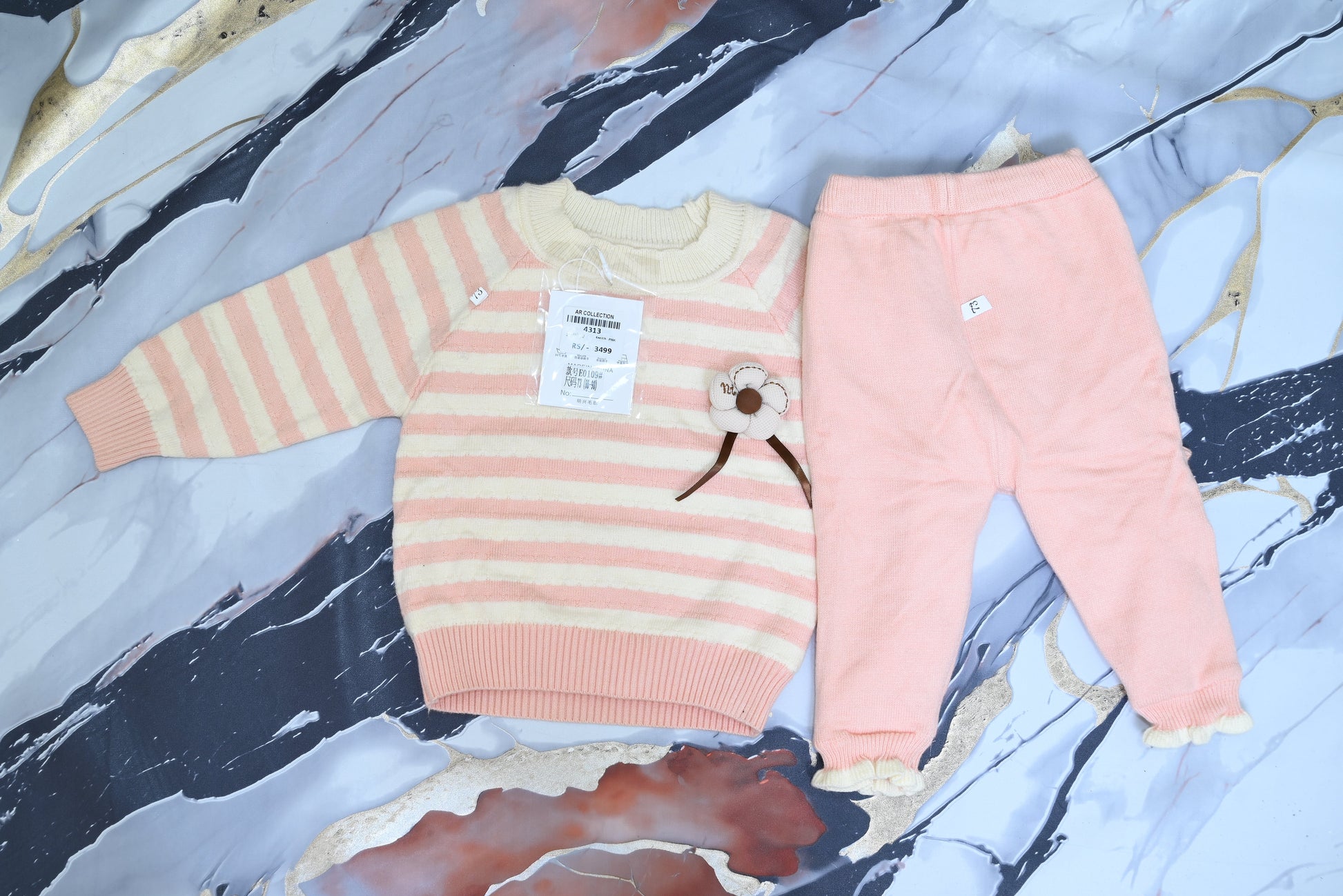 4313-Baby Wool Shirt & Trouser Set (1/2)