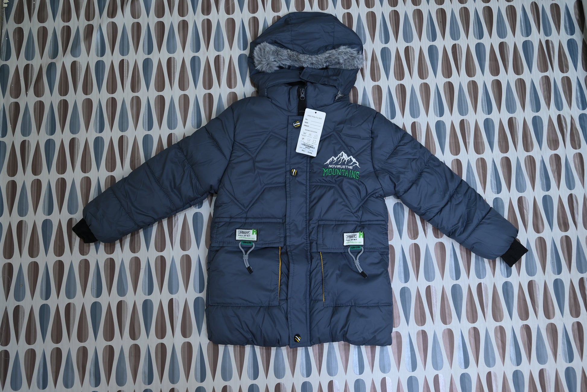 4429-Imported Parachute Winter Hoodie Western Jacket