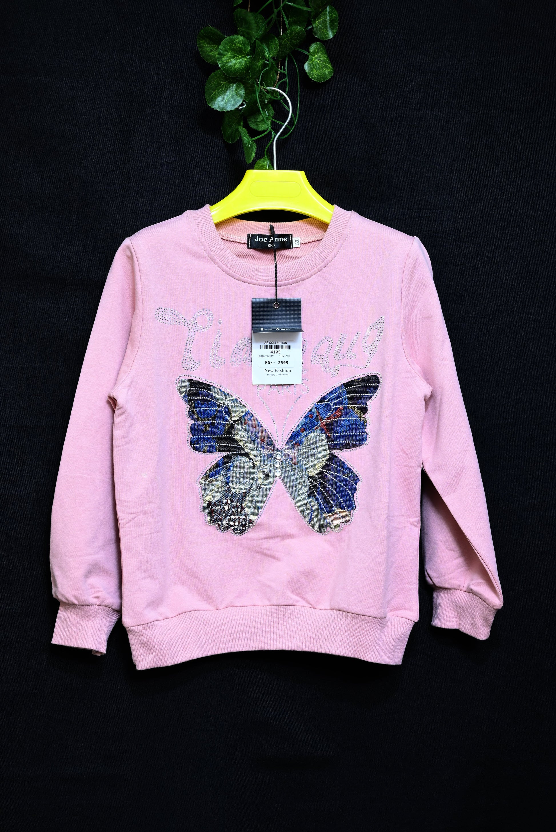 4105-Baby Winter Shirt – Imported Terry Fabric | Round Neck with 3D Print | Western Style