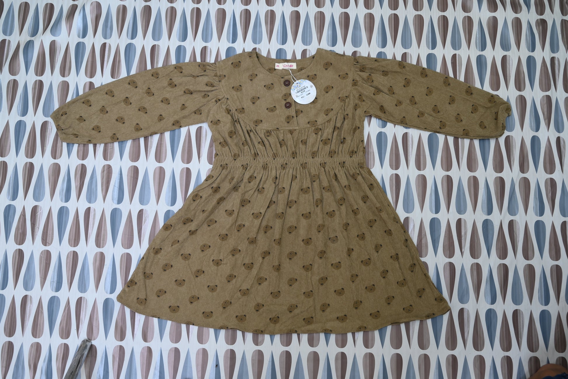 4128-Baby Country Front Printed Round Neck