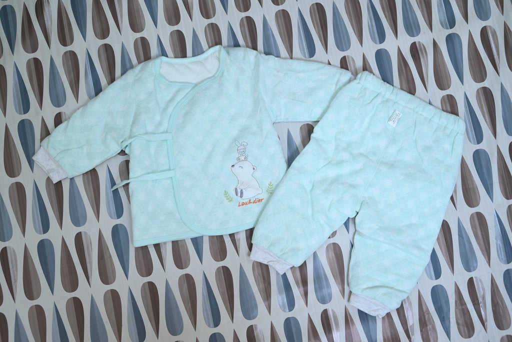 4322-Baba Fleece Shirt & Trouser Set
