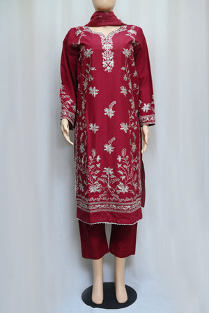 5055-Cotton 3 Pic Suit – Stylish & Comfortable Summer Outfit for Women | Premium Fabric