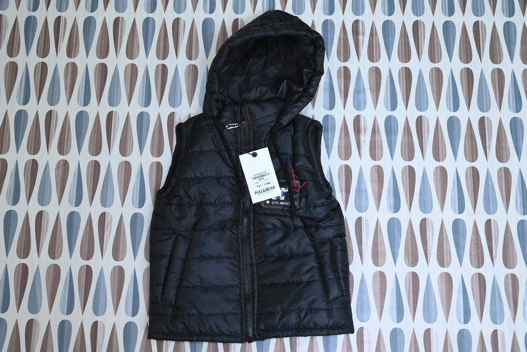 4555-Western-Style Sleeveless Parachute Hoodie – Baby Winter Essential