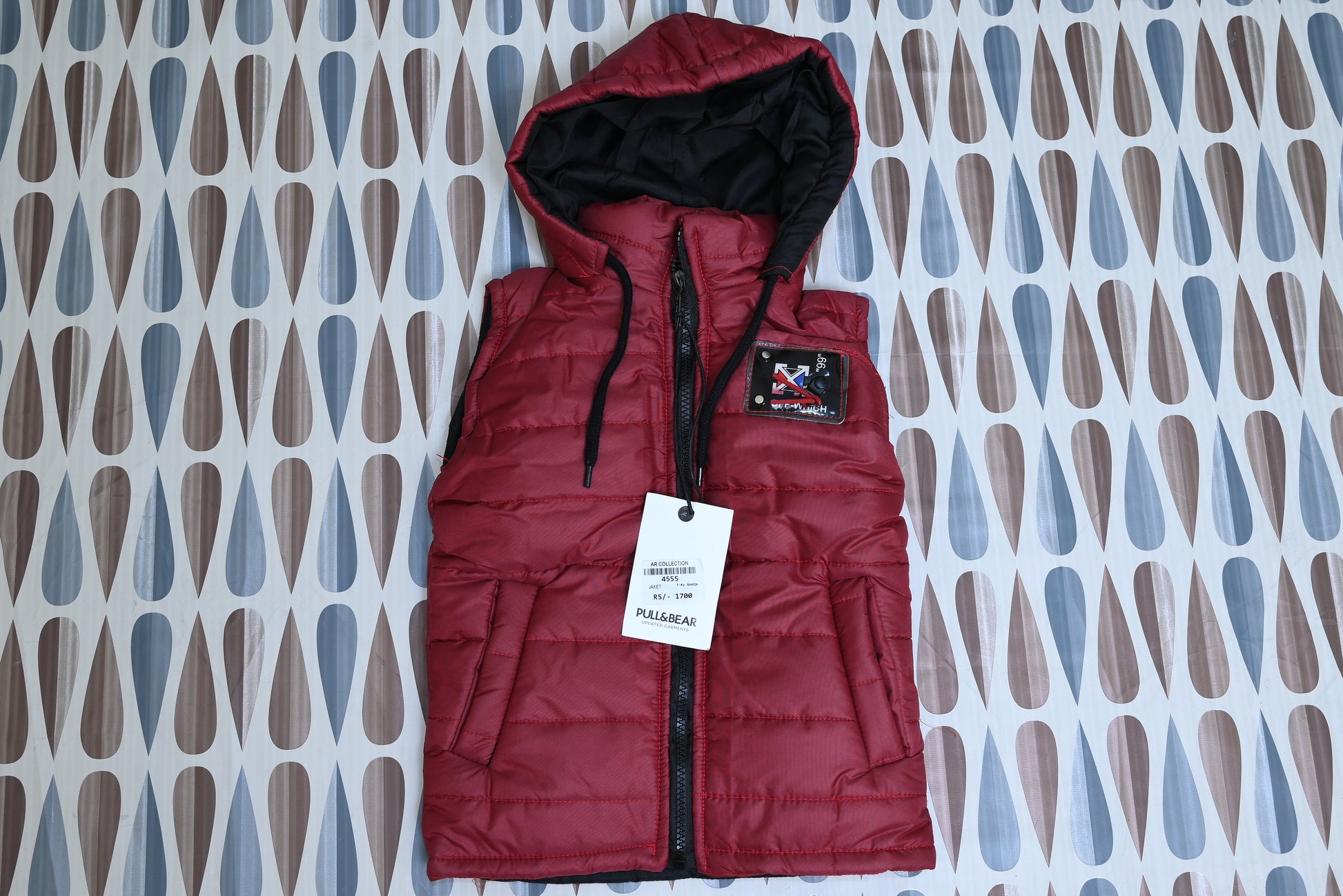 4555-Western-Style Sleeveless Parachute Hoodie – Baby Winter Essential