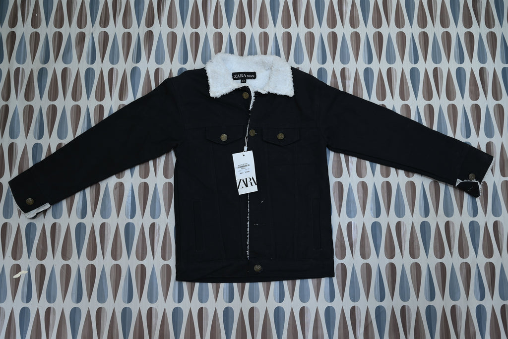 4552-Warm Denim Jeans Jacket with Fleece