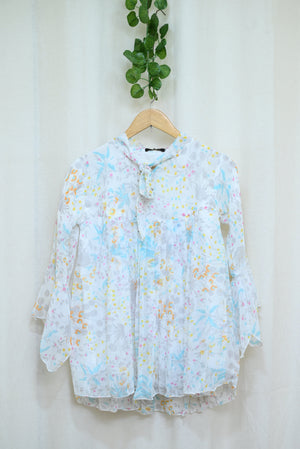 1205-Women’s Imported Printed Top – Round Neck, Short Sleeve | Winter Wear