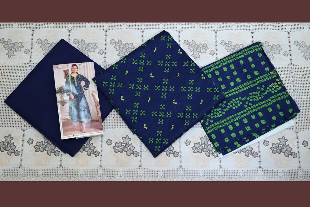 5501- 3-Piece Unstitched Printed Cambric Suit – Shirt, Premium Dupatta & Plain Trouser