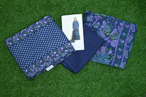 5513-3-Piece Unstitched Premium Khaddar Suit – Printed Shirt, Contrast Dupatta & Dyed Trouser