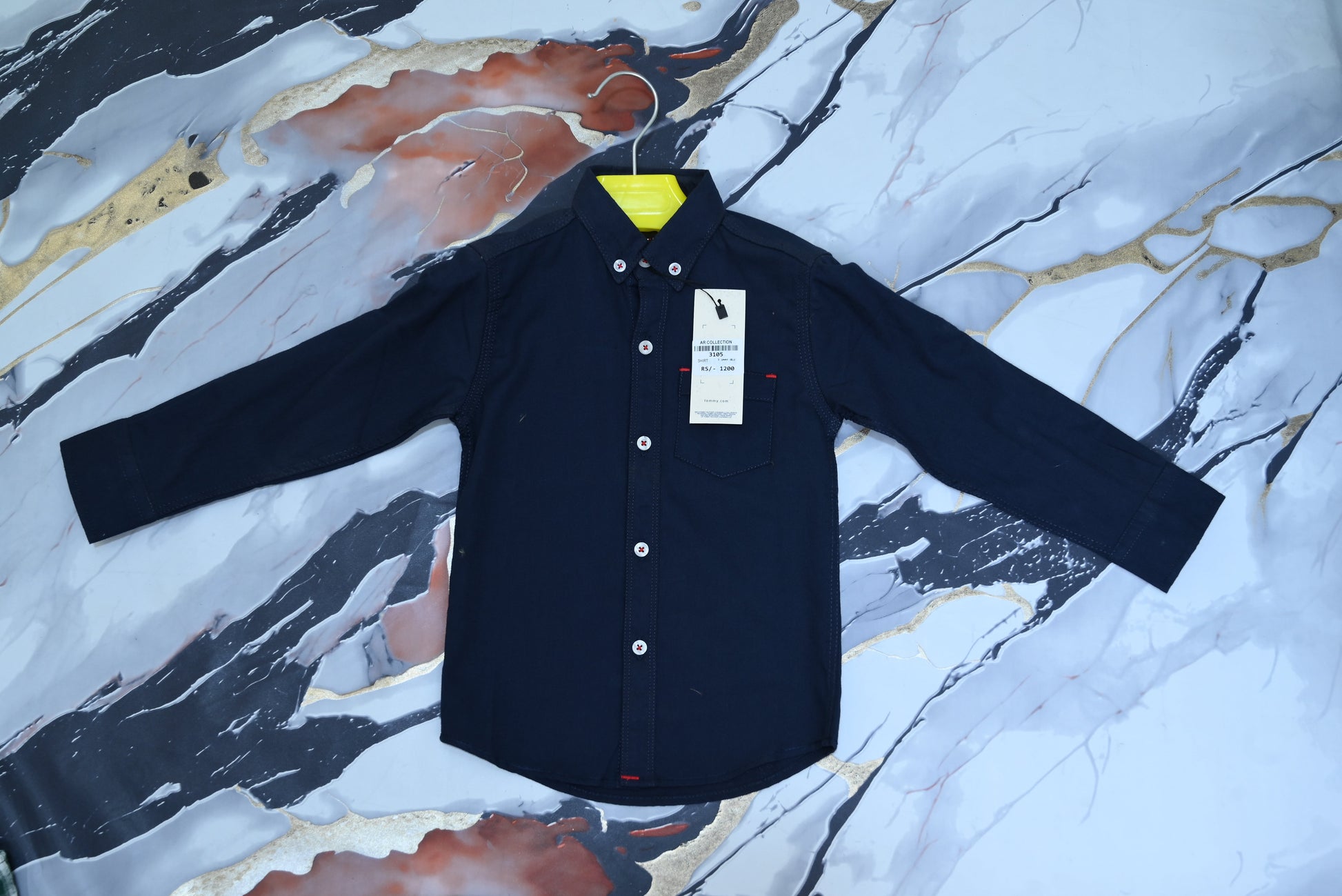 3105-Baby Cotton Shirt with Collar Neck – Cozy Winter Wear