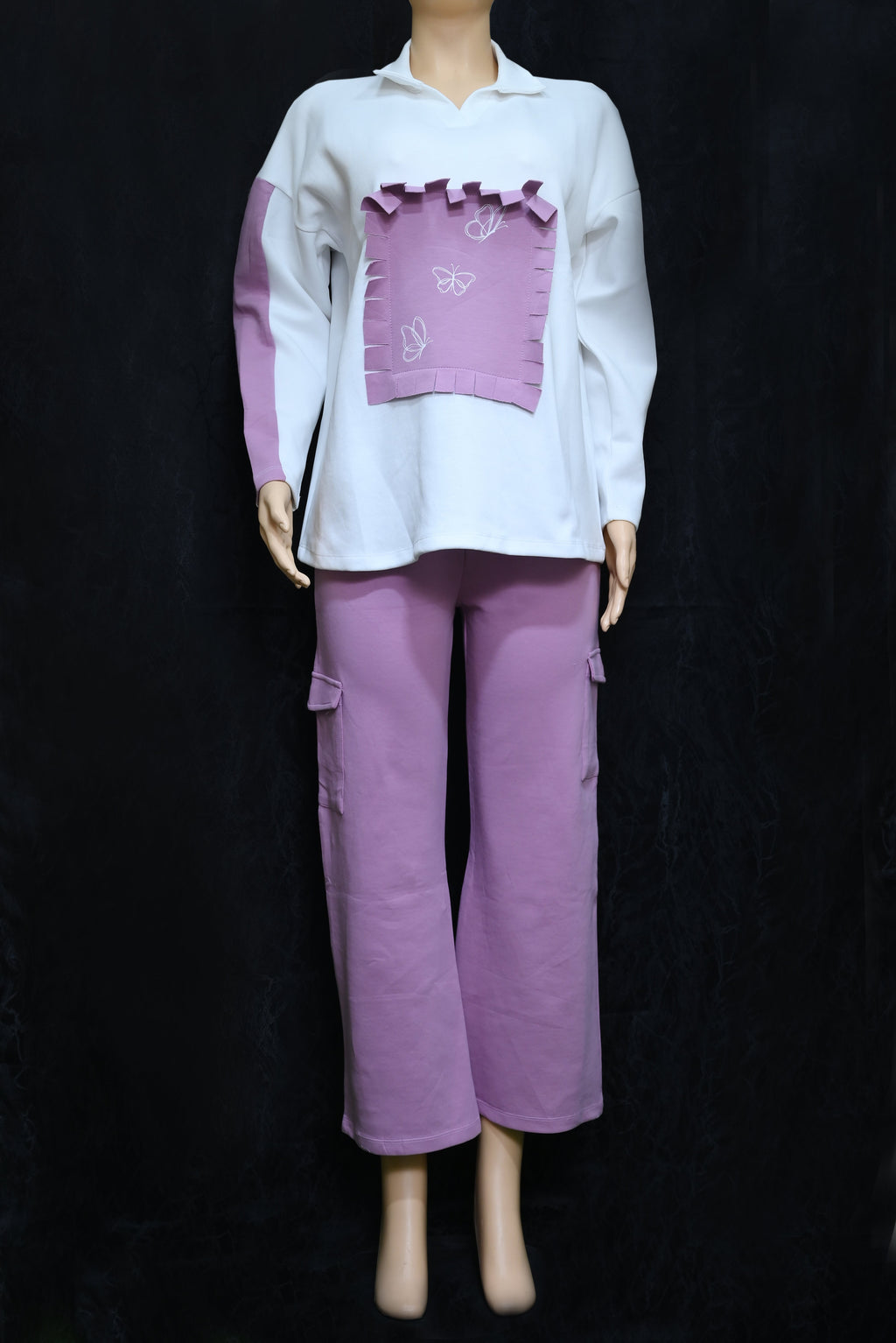 5228-Ladies Square Set Tracksuit – Stylish Two-Piece Set for Everyday Comfort