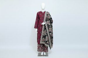 5521-Twakal Embroidered Unstiched 3PC Set – Elegant & Stylish Outfit for Girls